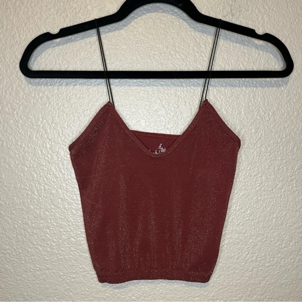 Bundle‎ Free People Sparkly Brami Red/Black and Gold Set of 2 XS/S NWOT